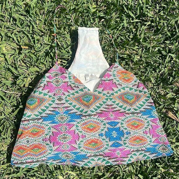 Super Cute Colorful - Summer Tank TopLOVERS & FRIENDS - Crop Top - Size Small - Picture 1 of 3